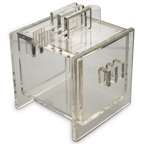 MID CENTURY MODERN LUCITE SQUARE 38eaca