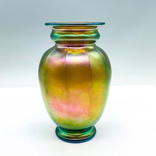 VINTAGE L S ART GLASS IRIDESCENT 38eb19