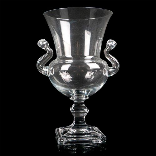 STEUBEN STYLE GLASS GRECIAN URNClear