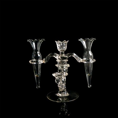 CAMBRIDGE ARMS GLASS CANDELABRA