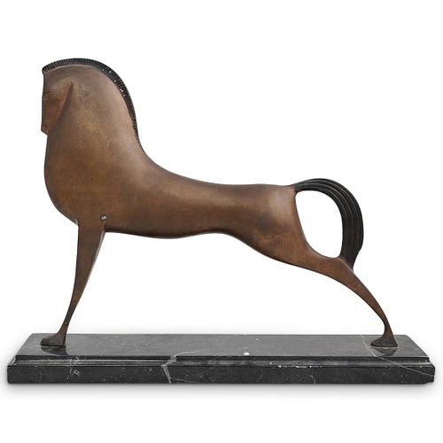 BRONZE NORDIC STYLE HORSE SCULPTUREDESCRIPTION  38eb90