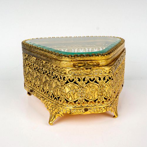 FRENCH GOLD ORMOLU GOLD GILT FILIGREE 38ebab