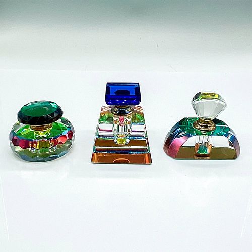 3PC VINTAGE PRISM GLASS PERFUME 38ebd4