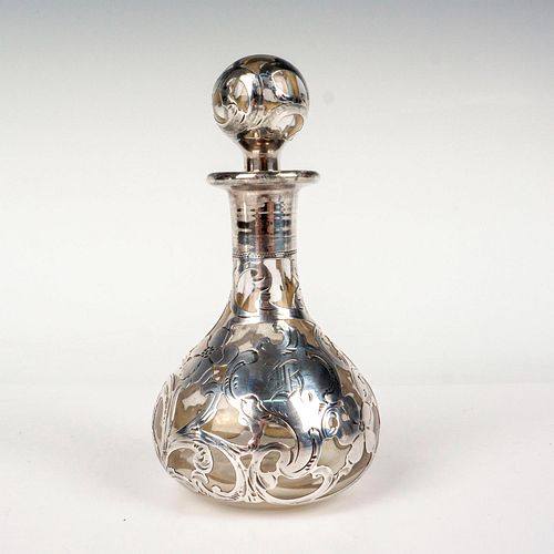 STEUBEN STERLING SILVER OVERLAY PERFUME