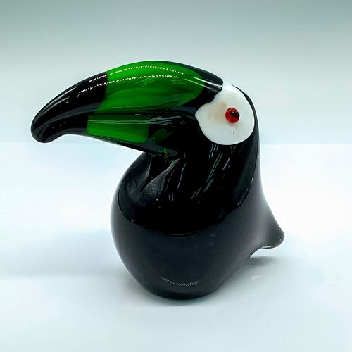 MURANO GLASS FIGURINE GREEN BEAK 38ebf2