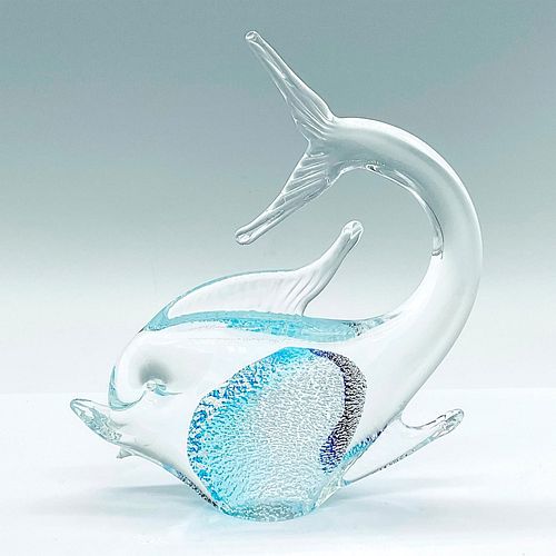 MURANO ART GLASS FISH FIGURINEA stylized