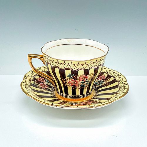 ROSINA BONE CHINA TEACUP AND SAUCER  38ecff