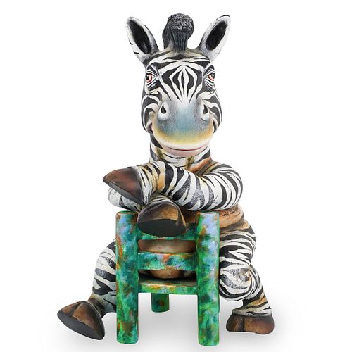 "CARLOS & ALBERT" CERAMIC ZEBRA