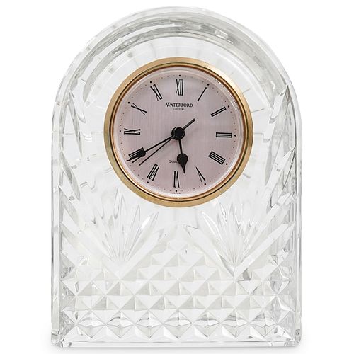 WATERFORD CRYSTAL TABLE CLOCKDESCRIPTION: