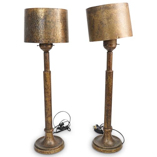 PAIR OF VINTAGE BRASS LAMPSDESCRIPTION  38ee51