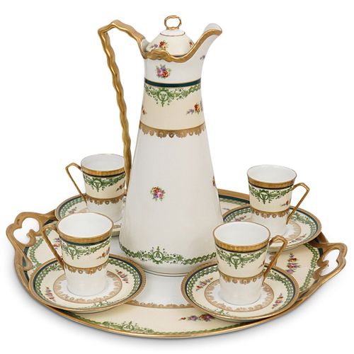  10 PCS LIMOGES PORCELAIN TEA 38ee8b