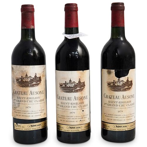 (3 PCS) 1979 "CHATEAU AUSONE" ST.