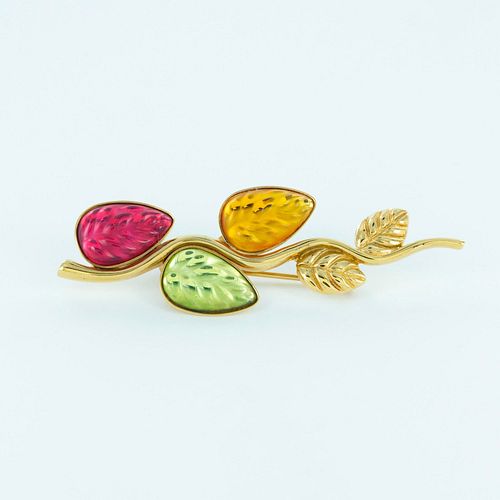 LALIQUE COLORFUL CRYSTAL LEAVES 38eeb0