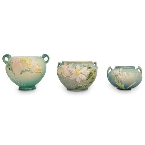 (3 PC) ROSEVILLE POTTERY VASESDESCRIPTION: