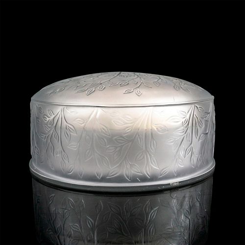 LALIQUE CRYSTAL COVERED POWDER 38eeba