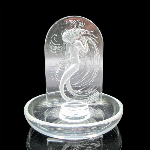 LALIQUE CRYSTAL RING DISH SIRENEClear 38eec9