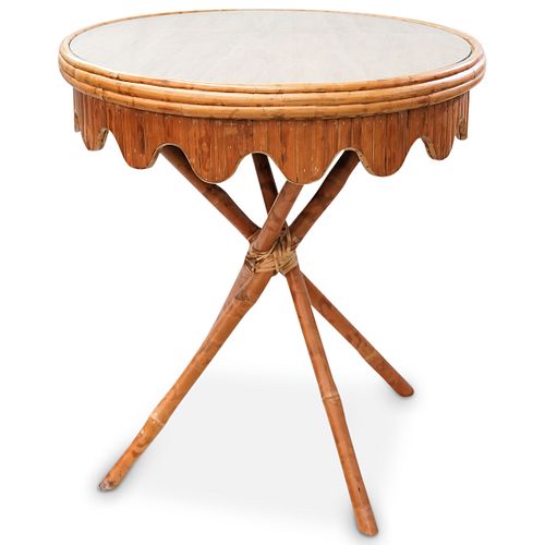 CIRCULAR BAMBOO TABLEDESCRIPTION: