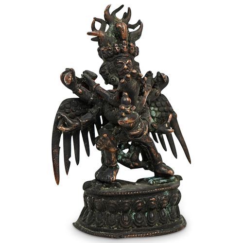 BUDDHIST DEITY VAJRABHAIRAVA BRONZEDESCRIPTION: