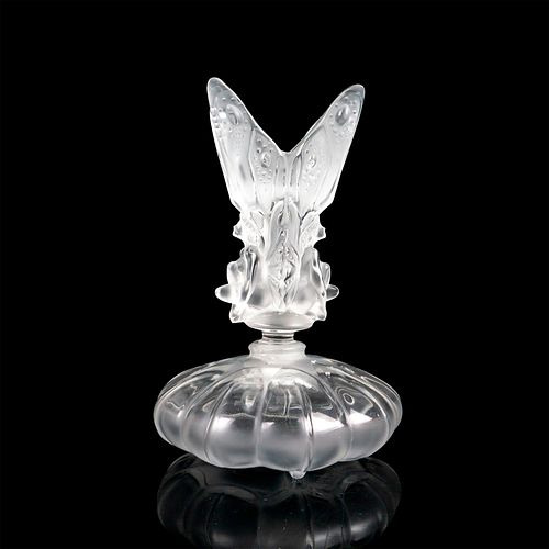 LALIQUE CRYSTAL PERFUME BOTTLE,