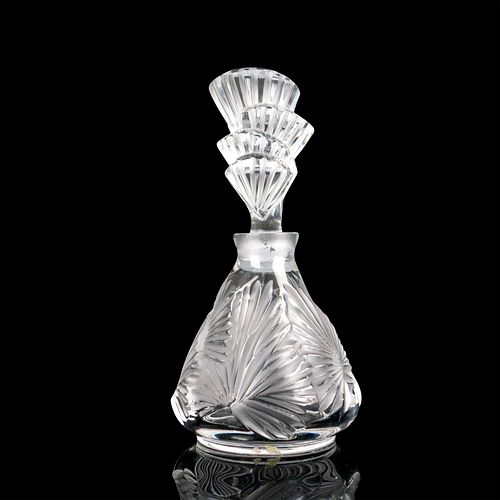 LALIQUE CRYSTAL PERFUME BOTTLE,