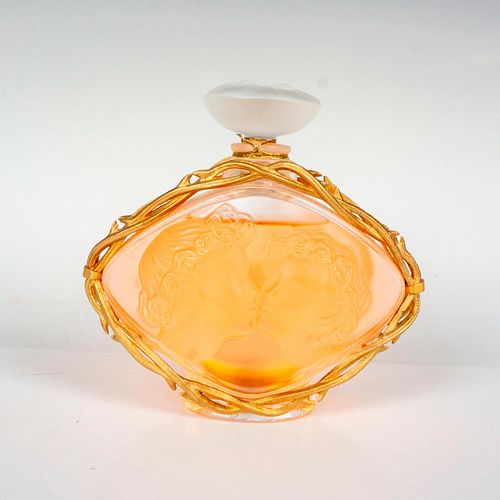 LALIQUE CRYSTAL PERFUME BOTTLE,