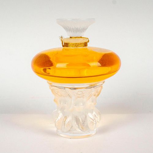 LALIQUE CRYSTAL PERFUME BOTTLE,