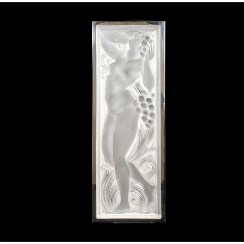 LALIQUE CRYSTAL PANEL FIGURINE 38ef57