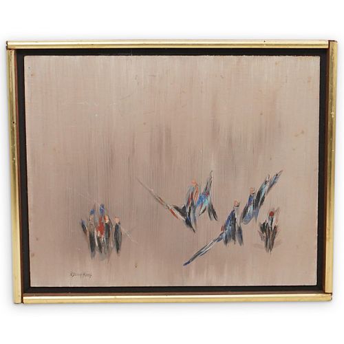 C Z SIMPKINS ABSTRACT OIL ON BOARD 38ef78