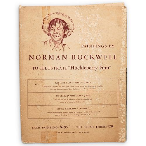 NORMAN ROCKWELL HUCKLEBERRY FINN PAINTING