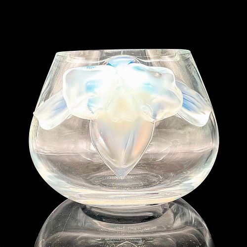 LALIQUE CRYSTAL BOWL, ORCHIDEEThis