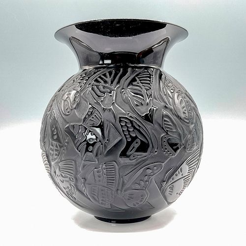 LALIQUE CRYSTAL VASE NYMPHALE 38efdf