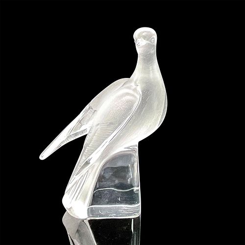 LALIQUE CRYSTAL FIGURE, CHARIS, PERCHED