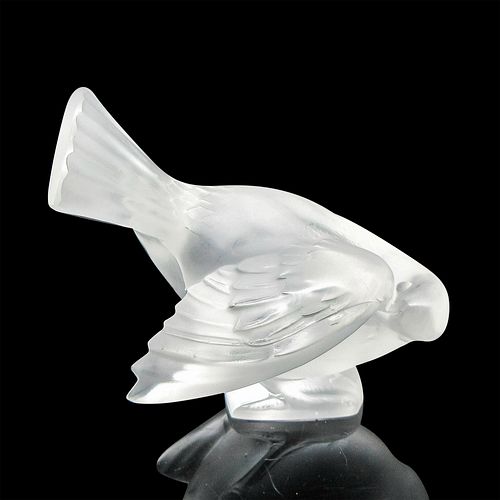 LALIQUE CRYSTAL FIGURINE SPARROWFrosted 38f01d