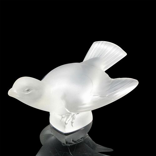 LALIQUE CRYSTAL FIGURINE SPARROWFrosted 38f01e