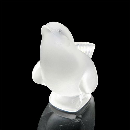 LALIQUE CRYSTAL FIGURINE SPARROWFrosted 38f01f