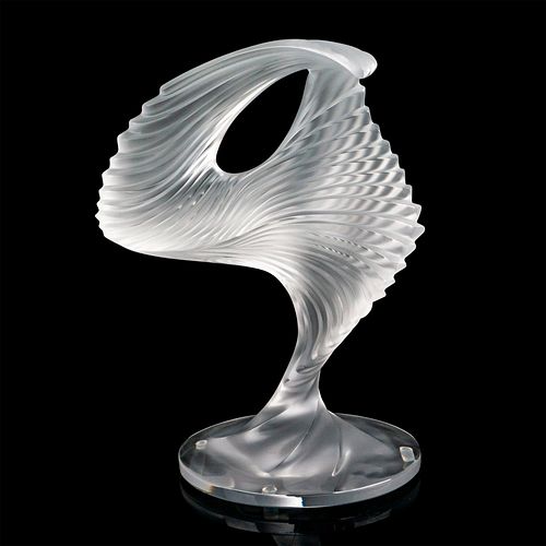 LALIQUE CRYSTAL SCULPTURE, TROPHEEAn