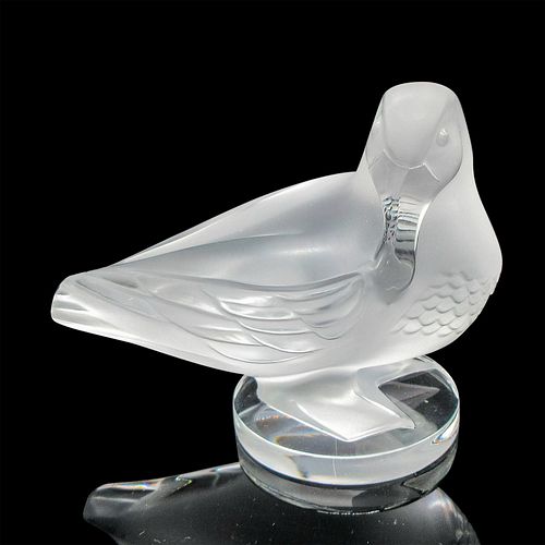 LALIQUE FROSTED CRYSTAL PAPERWEIGHT  38f01b