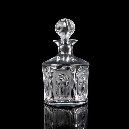 LALIQUE CRYSTAL DECANTER WITH STOPPER,