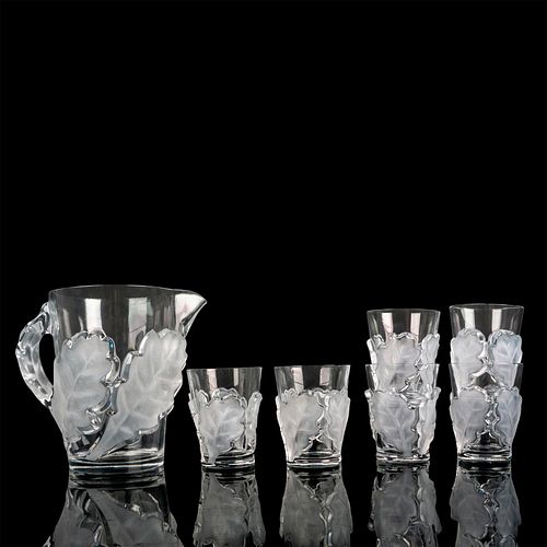 6PC LALIQUE GLASS TUMBLERS WITH 38f059