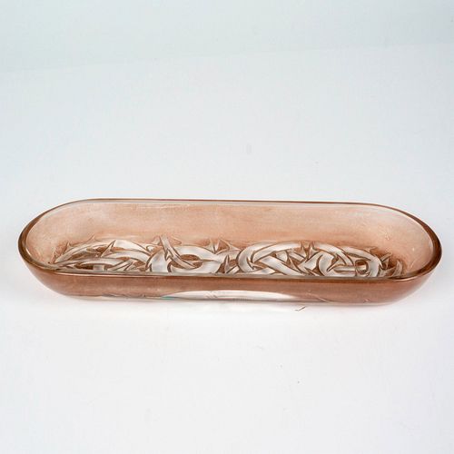 LALIQUE CRYSTAL BOTTLE TRAY EPINESA 38f063