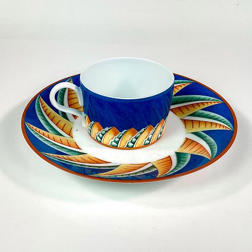 LALIQUE FLAT CUP AND SOUP SAUCER 38f064