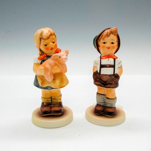 2PC GOEBEL HUMMEL FIGURINES, PIGTAILS