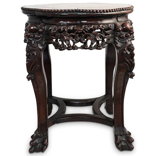 CHINESE INLAID MARBLE AND CARVED 38f1d2