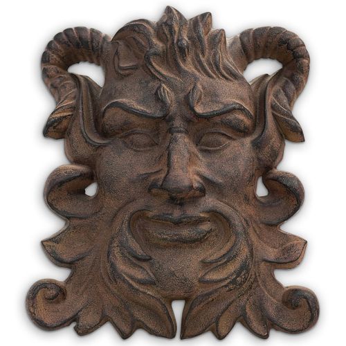 CAST IRON MYTHOLOGICAL GARDEN PLAQUEDESCRIPTION: