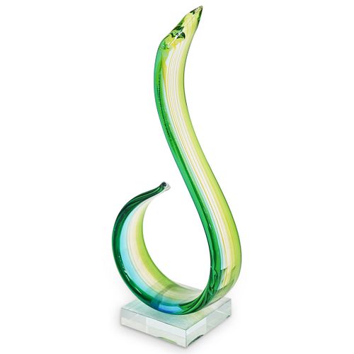 MURANO GLASS SPIRAL SCULPTUREDESCRIPTION  38f242