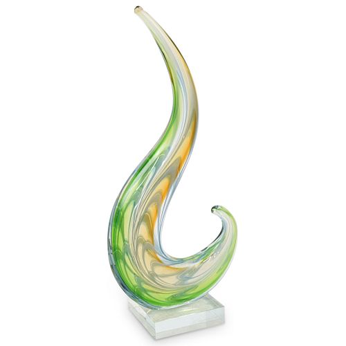 MURANO GLASS SPIRAL SCULPTUREDESCRIPTION  38f243