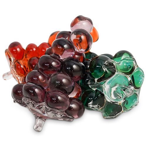 (3PC) MURANO GLASS GRAPE CLUSTERSDESCRIPTION: