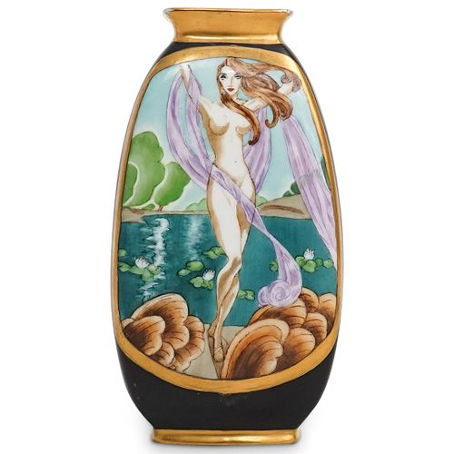 ART NOUVEAU LIMOGES PORCELAIN VASEDESCRIPTION  38f25d