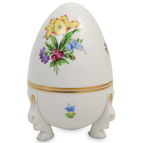 HEREND PORCELAIN BUNNY EGGDESCRIPTION: