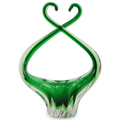 VENETIAN ART GLASS VASEDESCRIPTION: